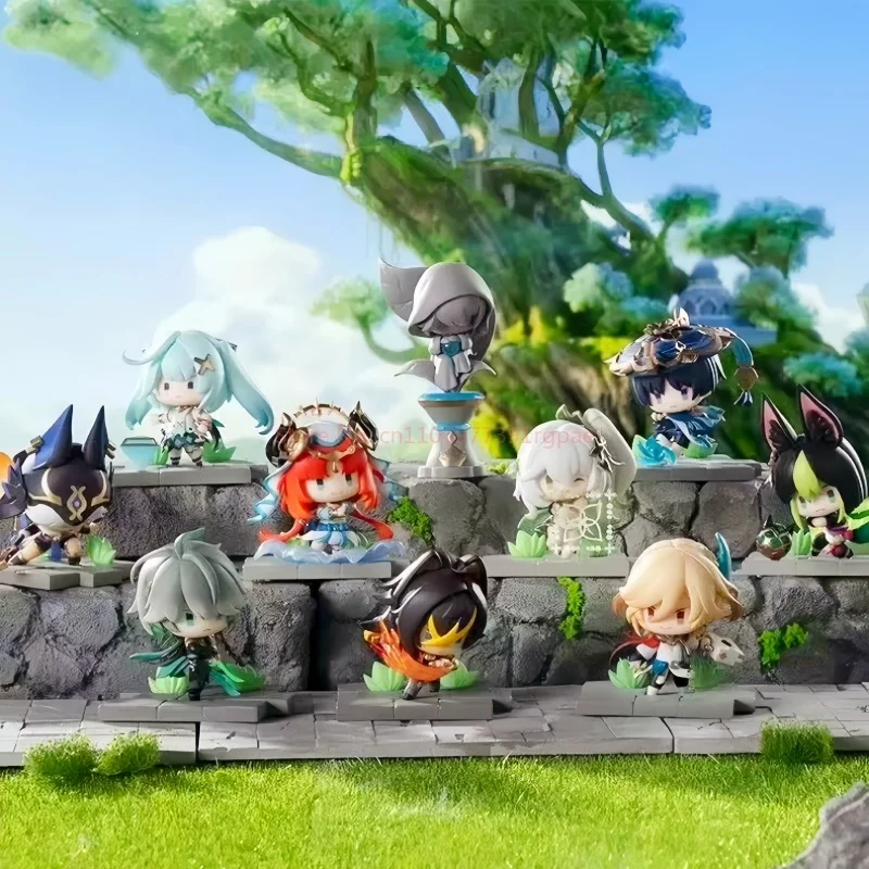 

New Hot Original Impact Sumeru Battlefield Gracefulness Series Blind Box Cute Anime Wanderer Cosplay Desk Decorations Toys Gifts