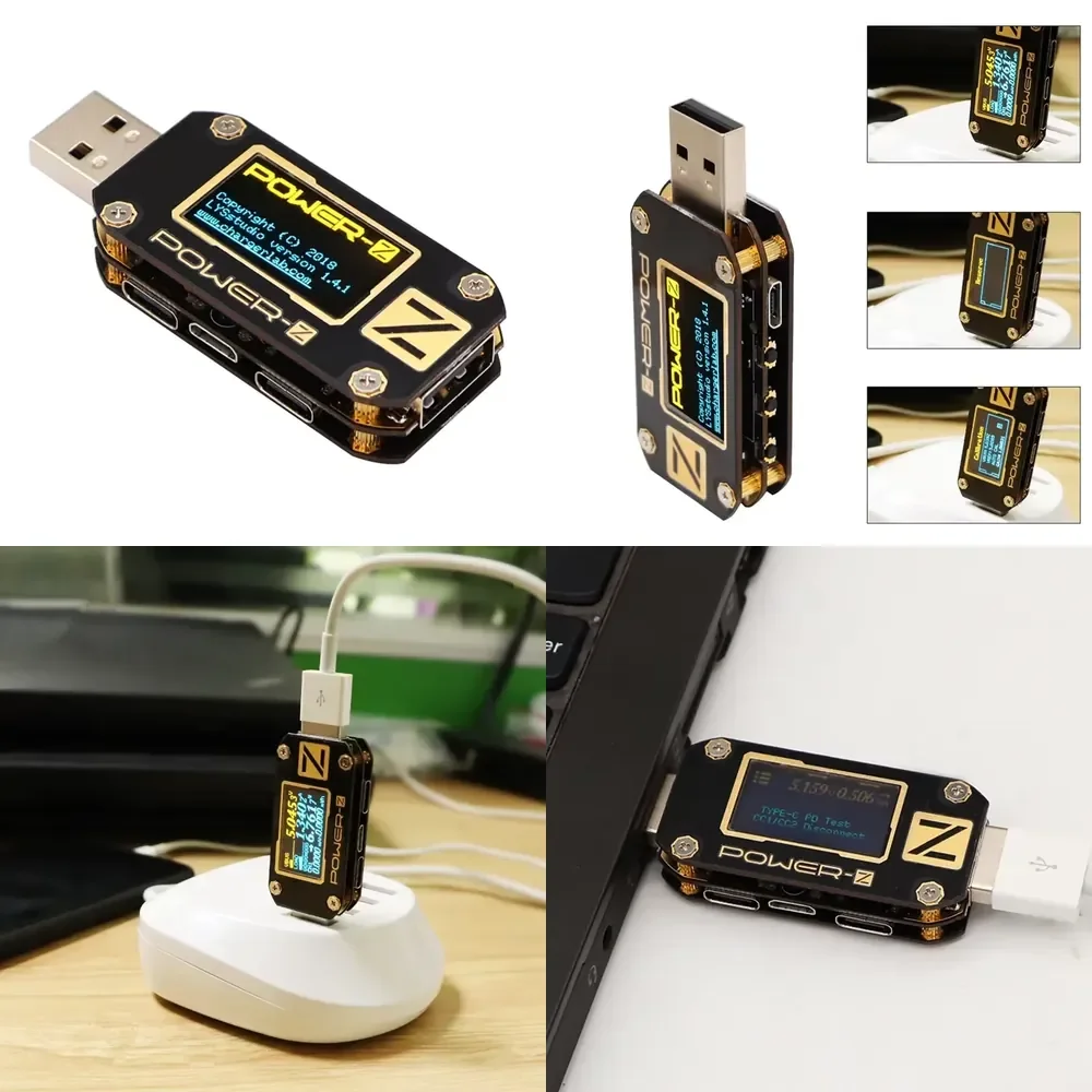 Тестер USB WAP01 POWER-Z Type-C, тестер USB PD, QC 3.0 2.0, измеритель напряжения и тока зарядного устройства, вольтметр KM001, повербанк