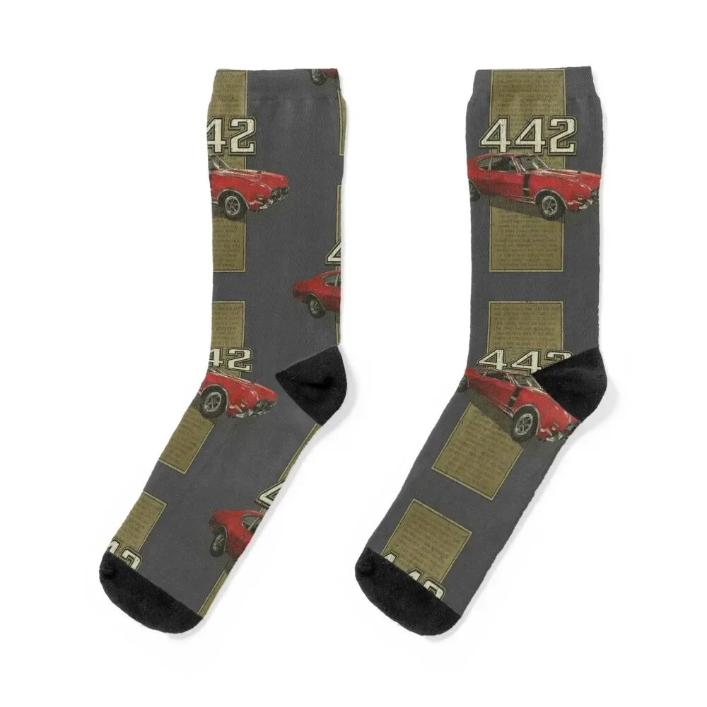 

Oldsmobile 442 1968 Socks heated winter new year moving stockings Socks Woman Men's