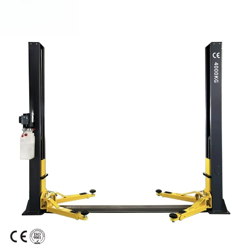 4.2 ton hydraulic car lift portable 2 column scissor lift manual lock release 4000 kg lifting capacity