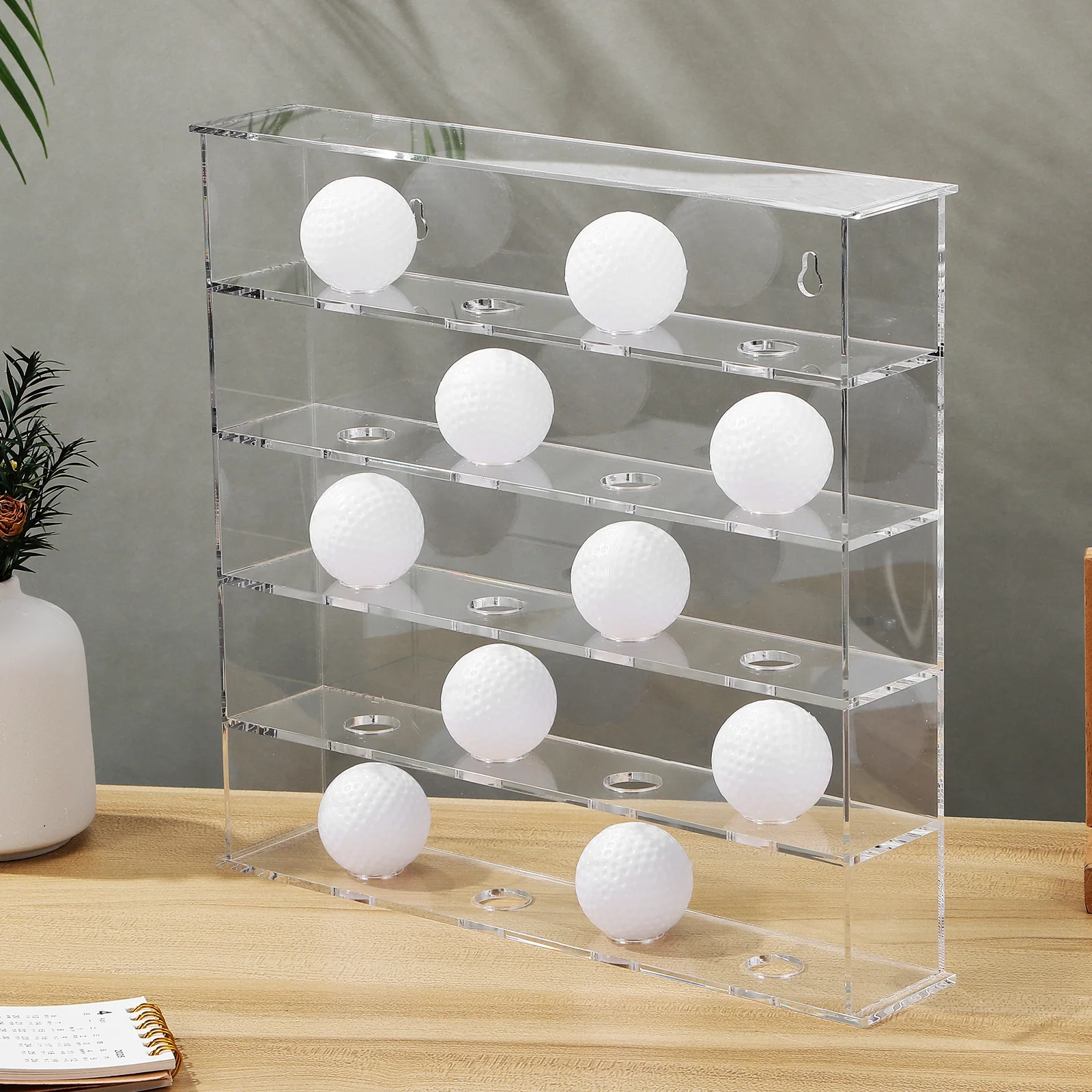 

Ball Display Box Acrylic Case Organizer Stand Home Office Club Modern Minimalist Protective Showcase Golf Display Cabinet