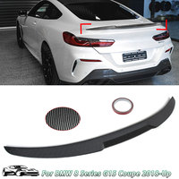 For 2018+ BMW 8 Series G15 Coupe Gloss Black M4 Style Rear Boot Spoiler Wing Lid