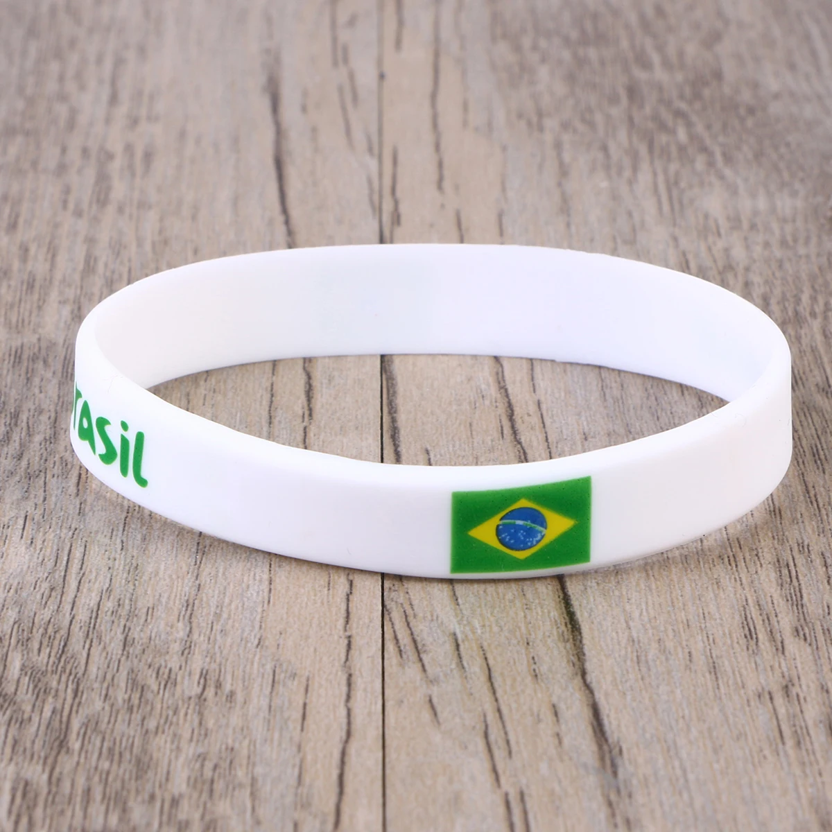 

6pcs Silicone Wristband Country Flag Bracelet for Sports Racing Toddler Durable Soft Comfortable One Size Fits Most