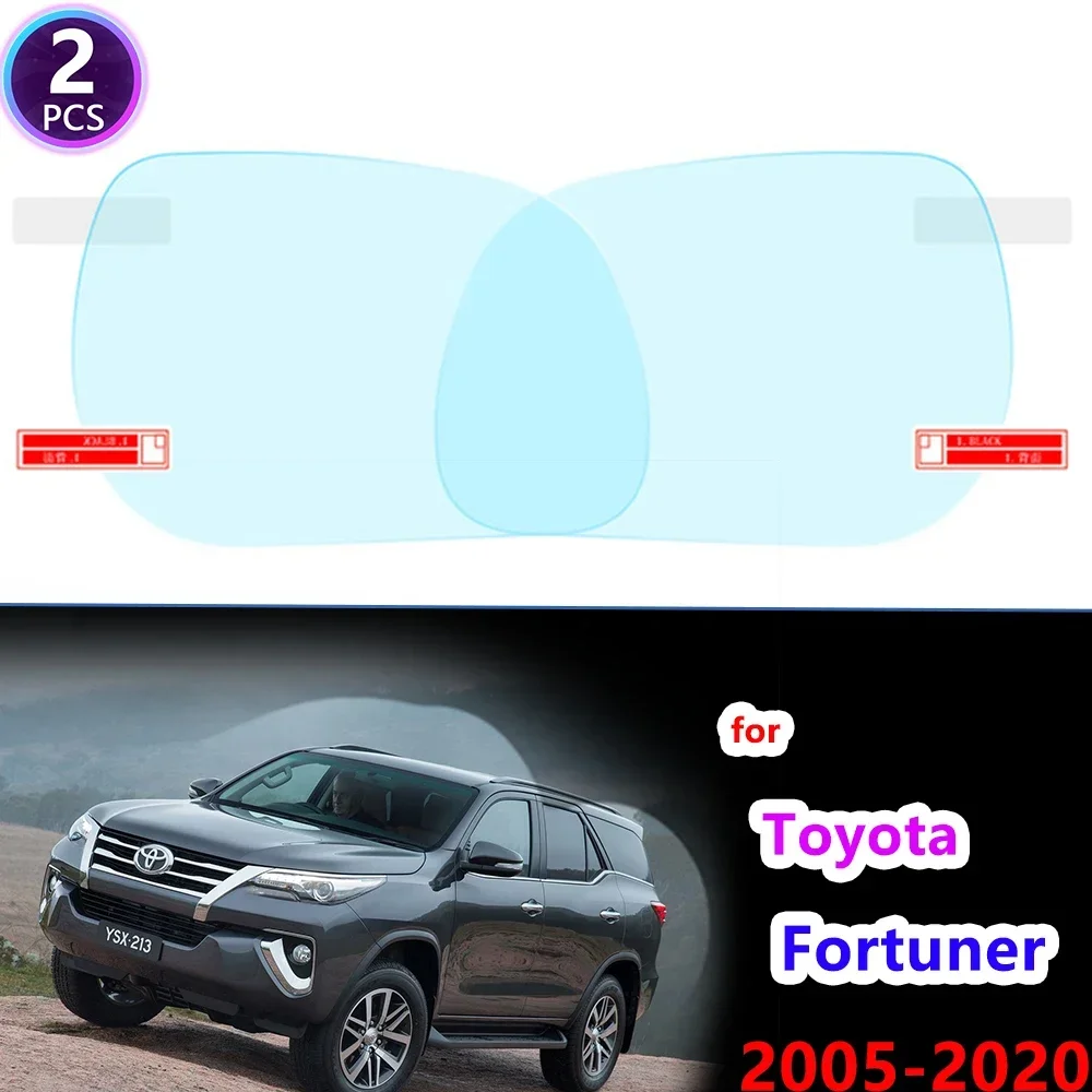 For Toyota Fortuner 2005~2020 AN50 AN60 AN150 AN160 Hilux SW4 SR5 Full Cover Anti Fog Rainproof Film Rearview Mirror Clean