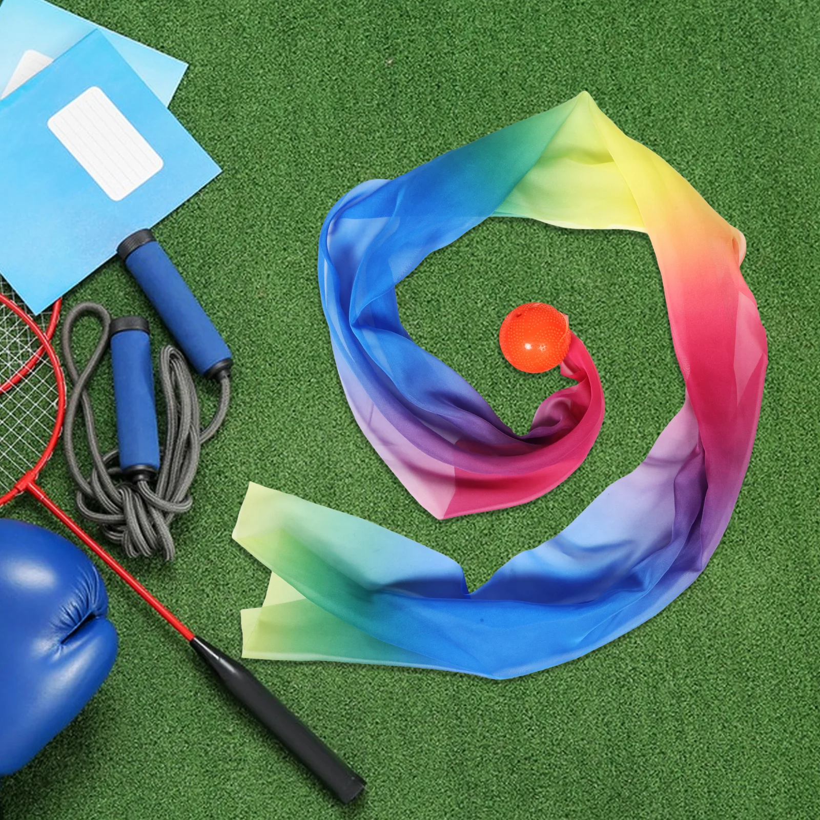 

Long Cloth For Tai Chi Gymnastics Exercise Lightweight Portable Fitness Streamer Ball Soft Exercise Ages