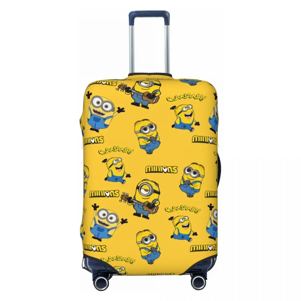 

Fashion Happy Minions Luggage Cover Protector Elastic Travel Suitcase Covers