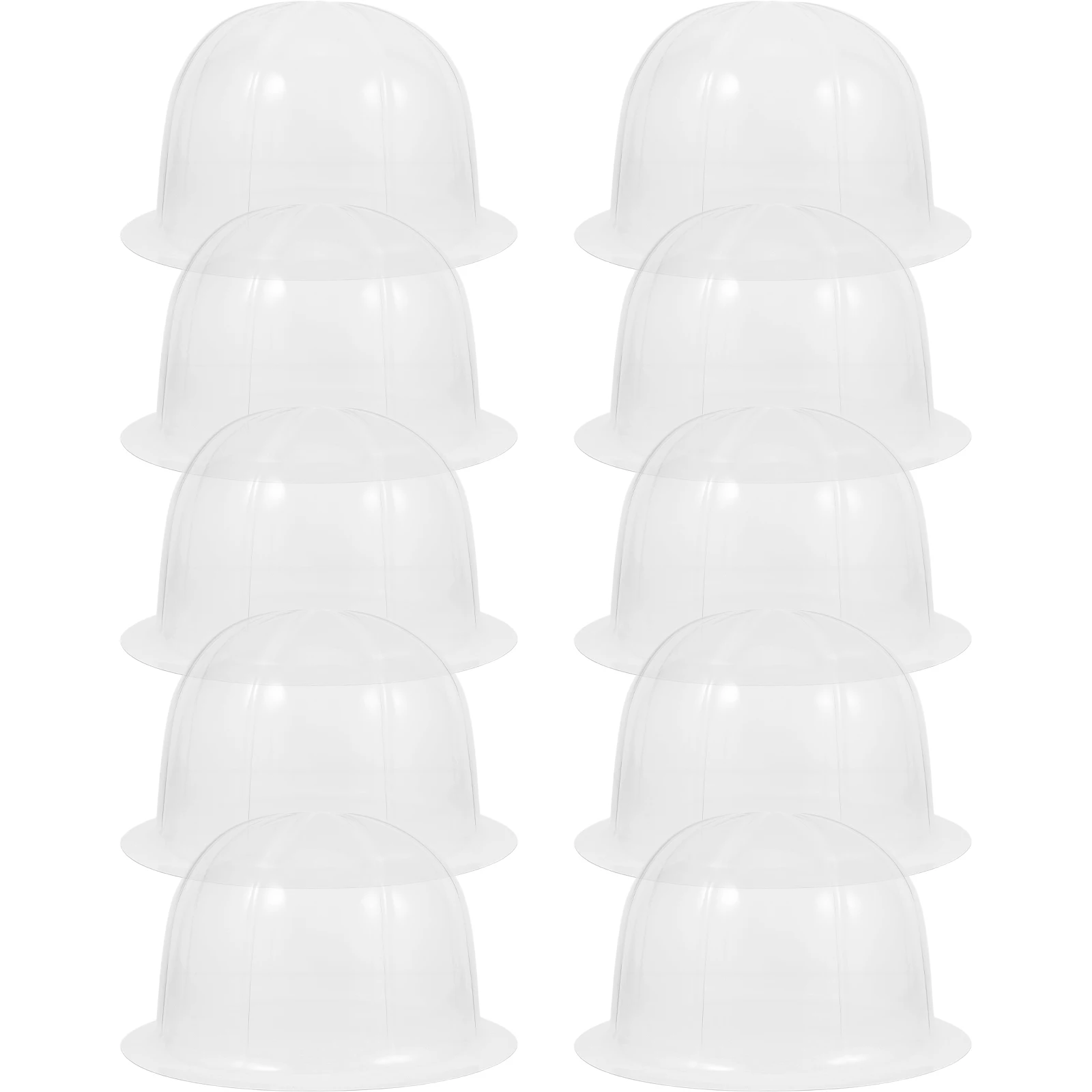 

10pcs Dome Hat Transparent Display Holder Clear Insert Protector for Baseball Cap Storage Rack Adult Size 57cm
