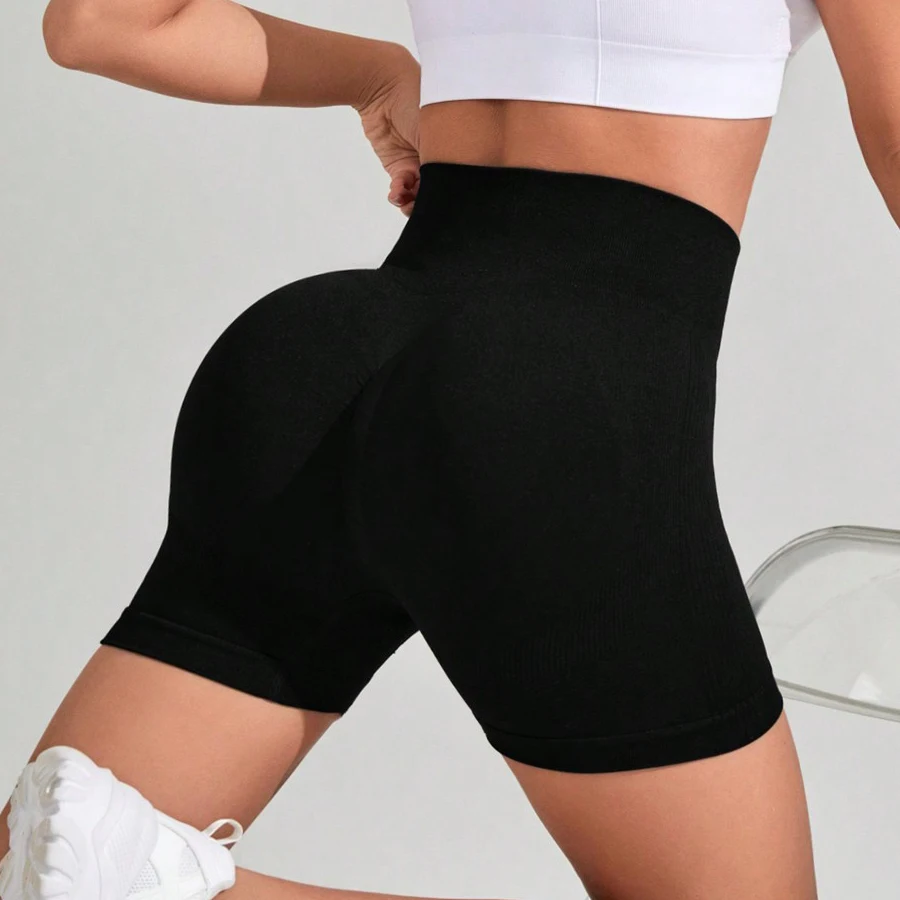여성 하이 웨이스트 요가 반바지 운동 레깅스 피트니스 운동복 체육관 러닝 Activewear Tummy Control 통기성 스포츠 의류