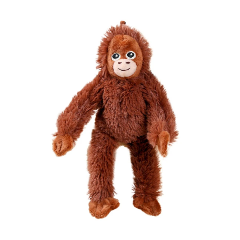 

6/12pcs Cute Little Monkey Plush Pendant Doll Cartoon Red Gorilla Soft Stuffed Keychain Backpack Car Key Ring Decor Party Gift