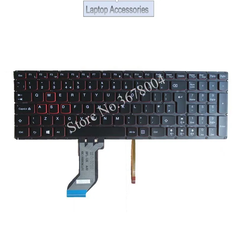 NEW for Lenovo ideapad Y700 Y700-15ISK Y700-17ISK Backlit laptop Keyboard UK Without frame