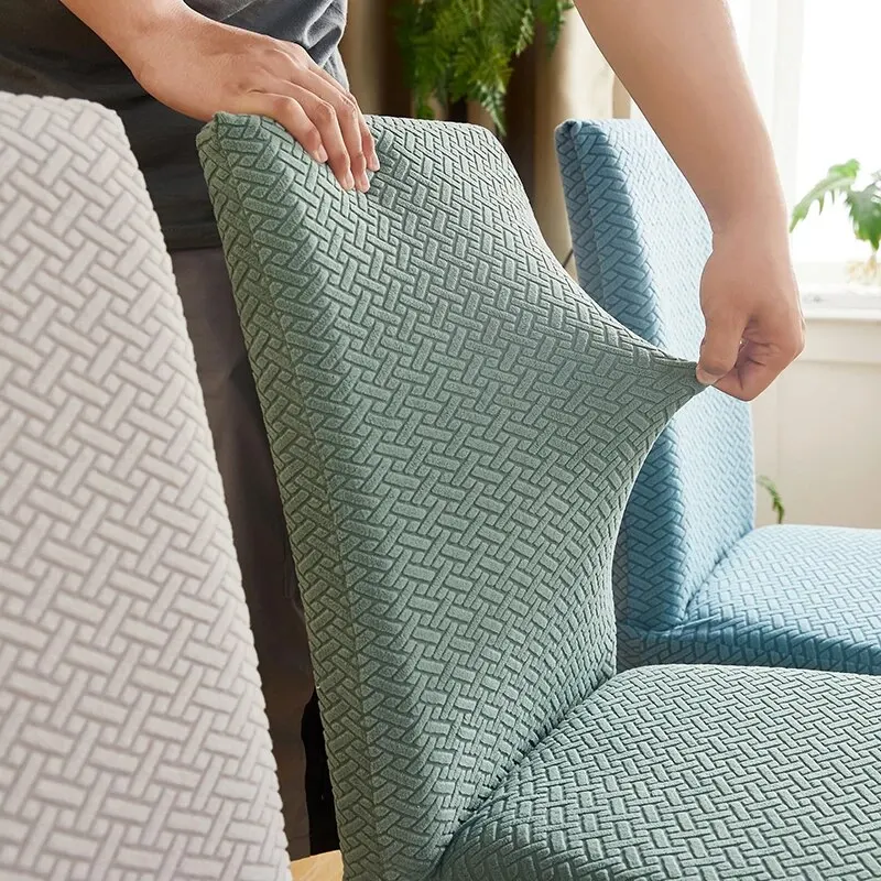 1pc Elastic Cover for Chair Universal Size Twill Solid Color Chair Cover House Seat Dining Room Chairs Case Home Decor