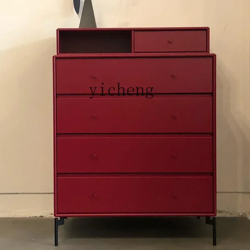v5.29 bedroom storage cabinet solid wood drawer locker living room storage ins four or five chest cabinet