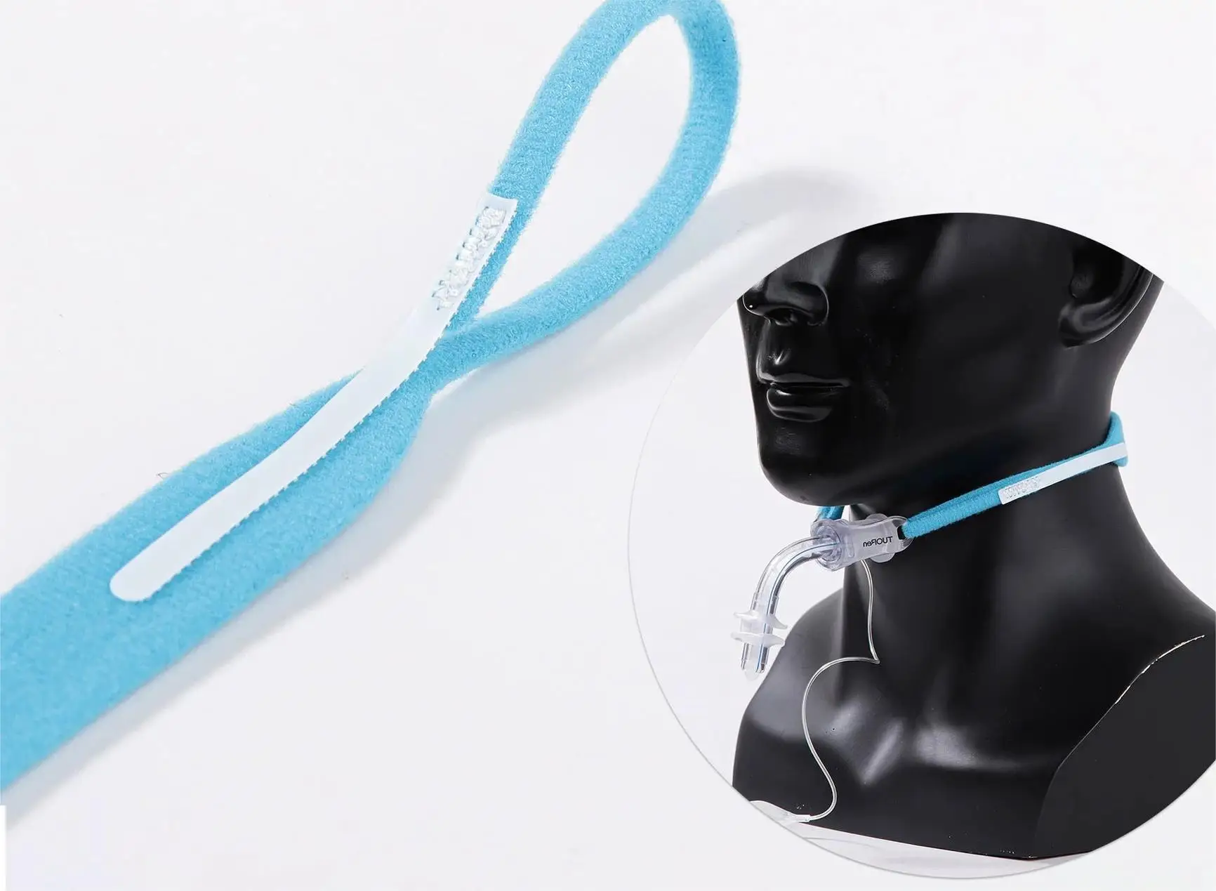12 Pack Medical Tracheostomy Tube Holder — Contoured Fit, Secure and Skin-Friendly, Ultra-Soft Tube Fixation Strap.
