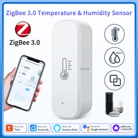 Tuya Zigbee 3.0 Smart Thermometer Hygrometer Thermo-hygrometer Temperature And Humidity Sensor Work With Alexa Google Home Alice