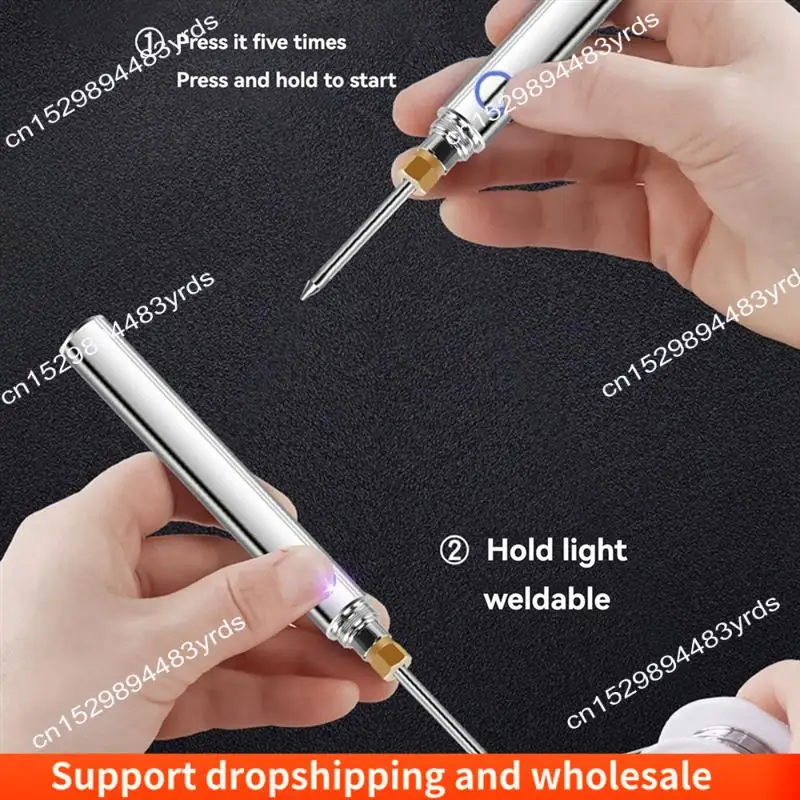 

AA86 USB Rechargeable Soldering Iron Household Lithium Battery Welding Pen Usb Portable Small Electric Soldering Iron