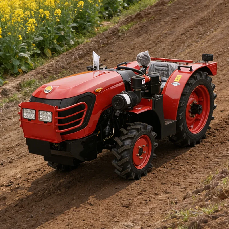 

Customized Diesel Powered Wheel Rotary Tiller Mini Farm Plowing Machine Agricultural Tractor Mounted Cultivator