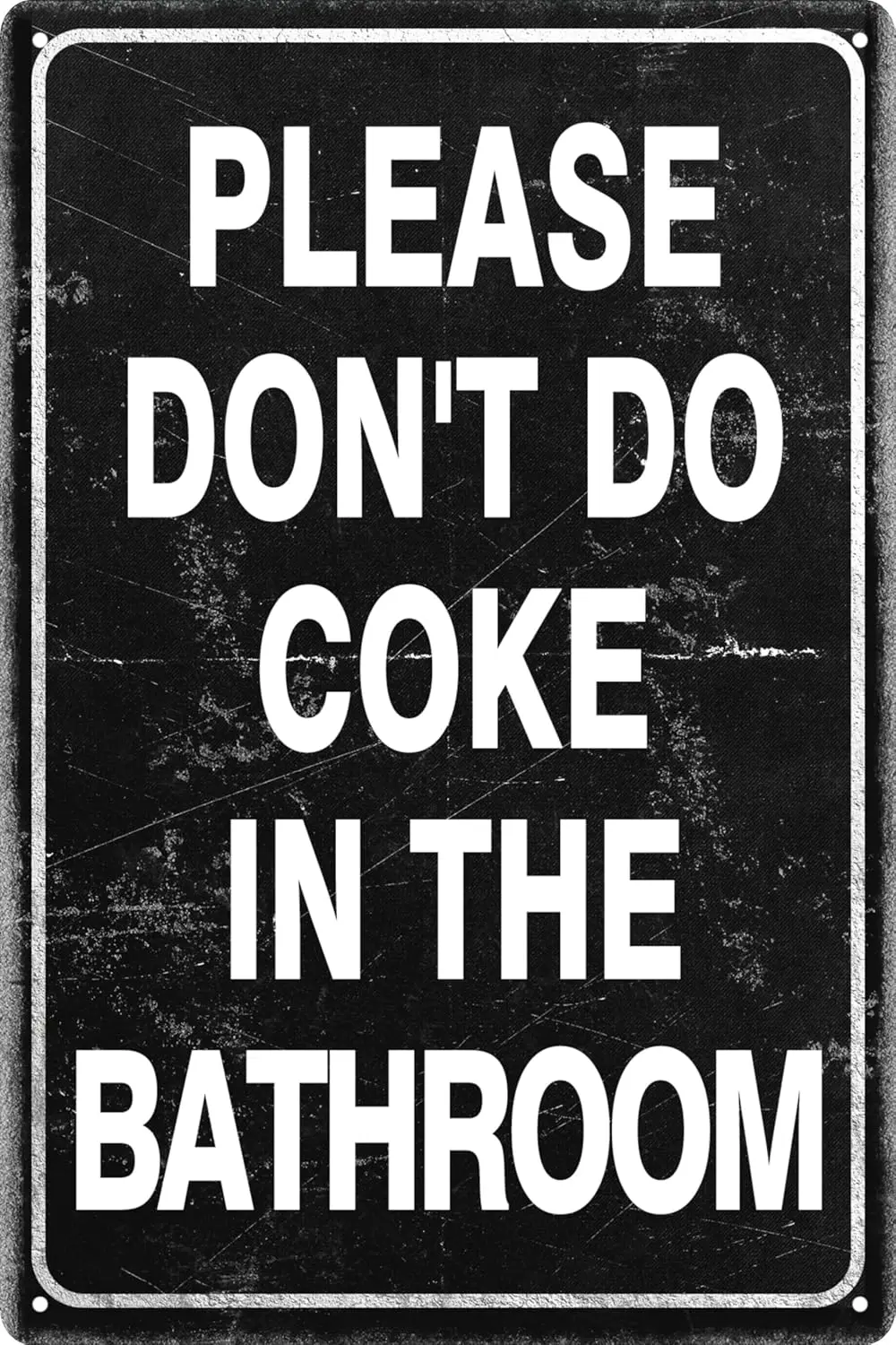 

Vintage Tin Sign Retro Metal Funny Bathroom Signs for Home Decor Stylish Wall Art Plaques Gift Kitchen and Gothic W