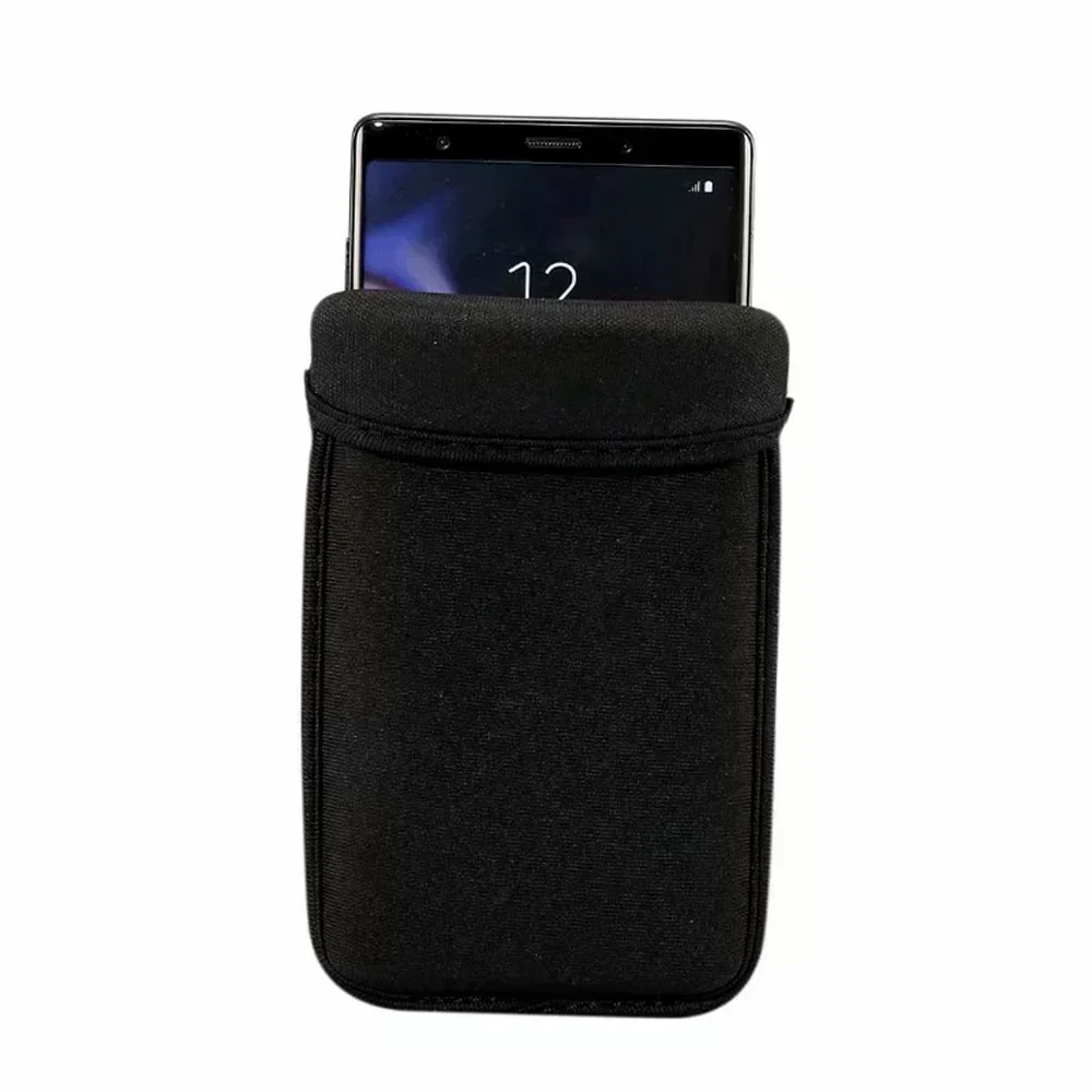 Universal Neoprene Protective Cover Phone Bag For iPhone 15 14 13 Pro Max Samsung Xiaomi Huawei Power Bank Shockproof Case Pouch