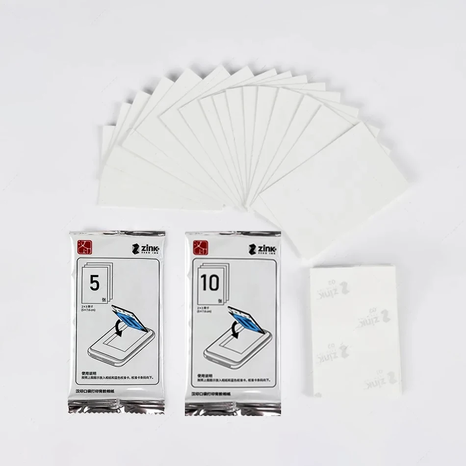 Original HPRT MT53 Color Photo Paper 2X3 Photo Paper Sticky-Back Instant Photo Paper for MT53/Z1