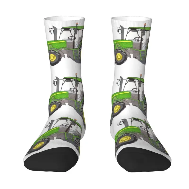 Tractor Men Women Crew Socks Unisex Kawaii 3D Printed Dress Socks