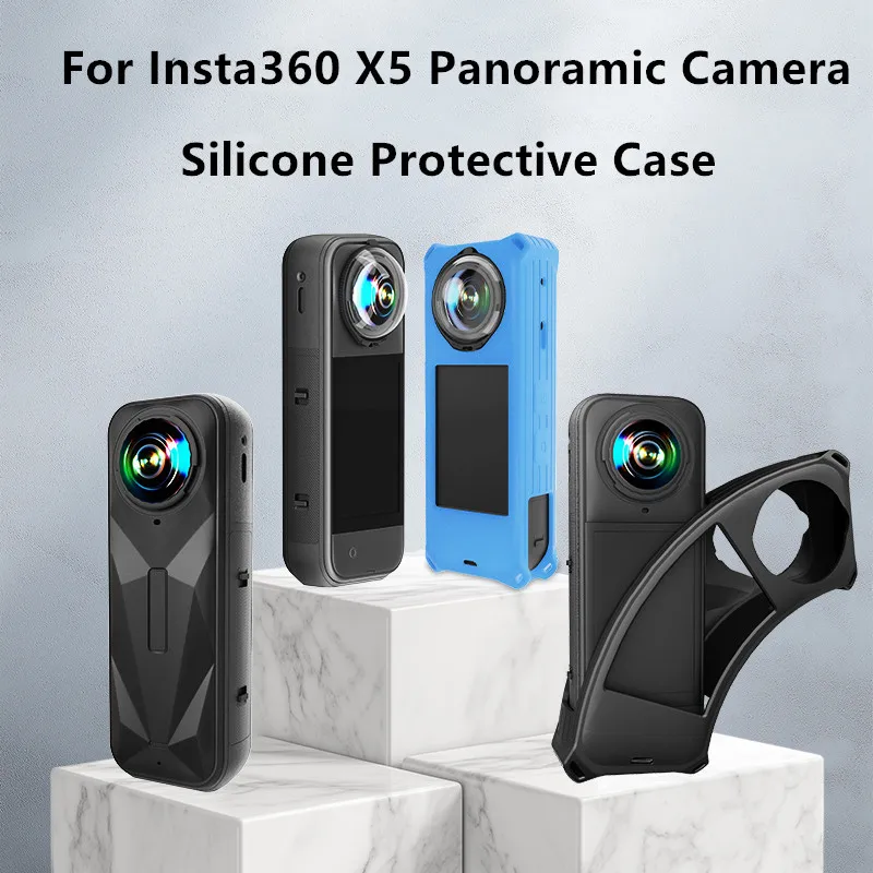 Для экшн-камеры Insta360 X5, силиконовый чехол, противоударный защитный чехол, пылезащитная панорамная спортивная камера, аксессуары