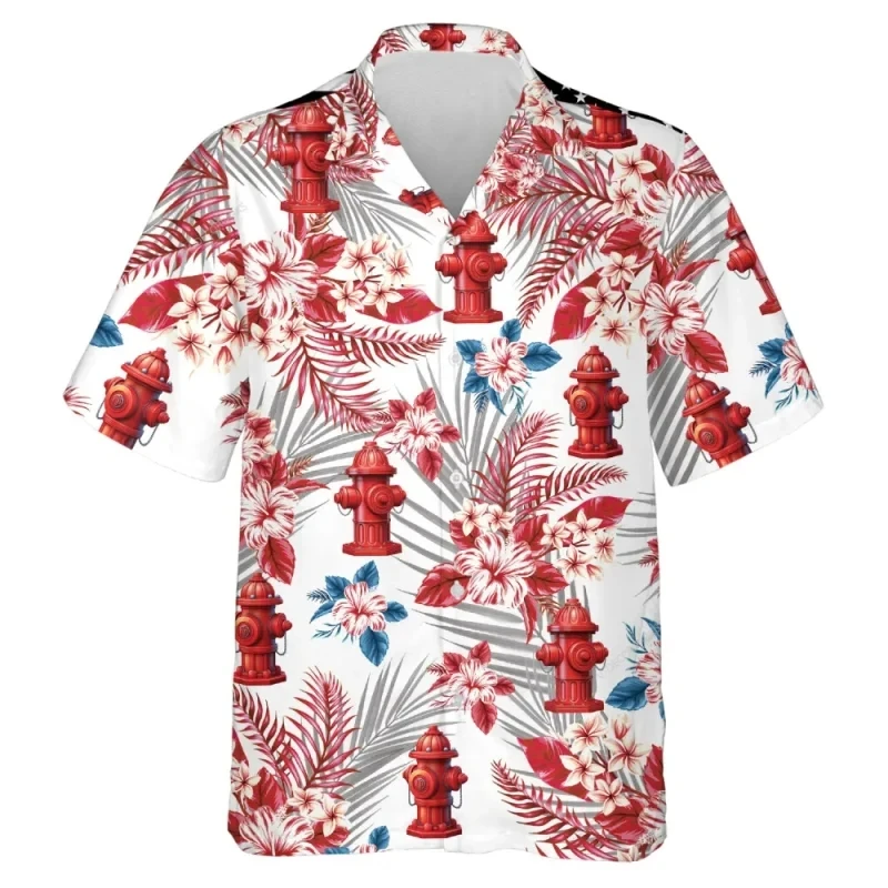 Camisas hawaianas con estampado divertido para hombre, ropa informal de moda, cuello de gran tamaño, blusa cómoda para playa, novedad de verano