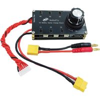 1S LIPO Battery Balance Charging Board 6 Port XT60 Input Balance Board Plastic for PH2.0 BT2.0 / GNB27 1S FPV Tinywhoop