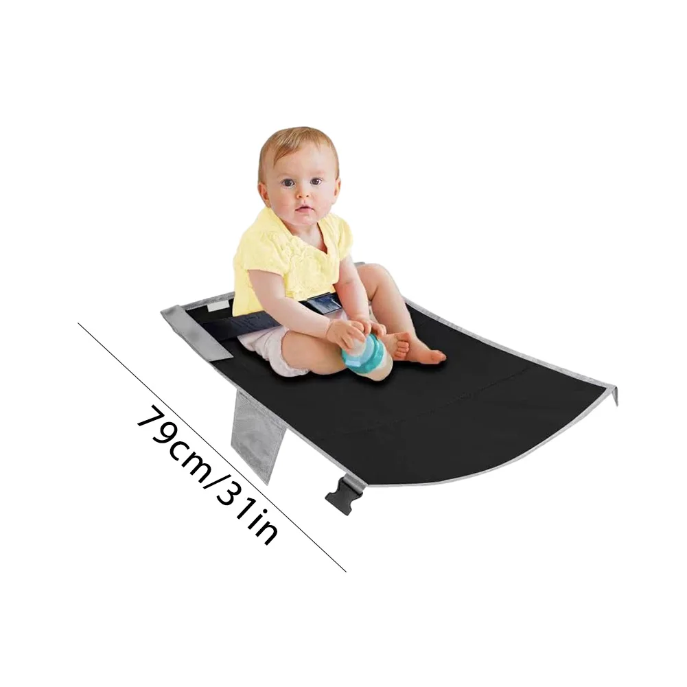 Kids Airplane Seat Extender Cushion Portable Travel Hammock Seat Versatile Lightweight for Flight Flying Essentials