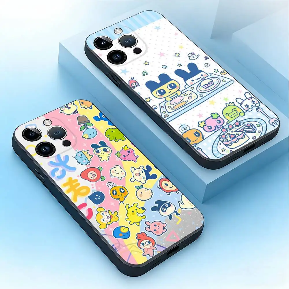 

T-Tamagotchi M-Mametchi Phone Case For iPhone 17,16,15,14,13,12,11,Pro,Max,Plus,Mini,Air,SE Anti Fall Black Matte Soft Bumper