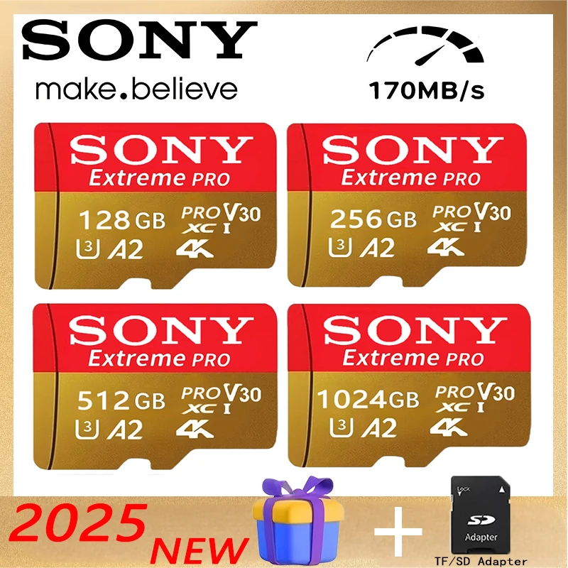 Carte mémoire Sony 1 to Micro TF carte SD carte SD extrême 256GB 128GB 512GB cartes Flash Micro SD TF pour téléphone Xiaomi caméra PC
