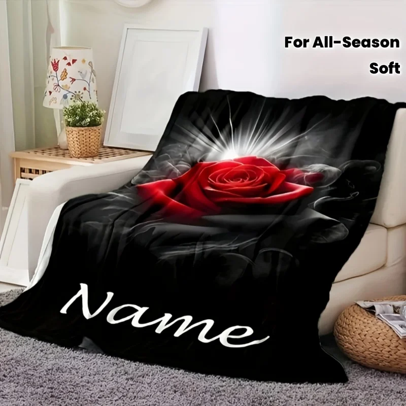 Newest Blanket Neon Game Controller Print Flannel Blanket Gaming Theme Soft Warm Teen Bedroom Throw Blanket