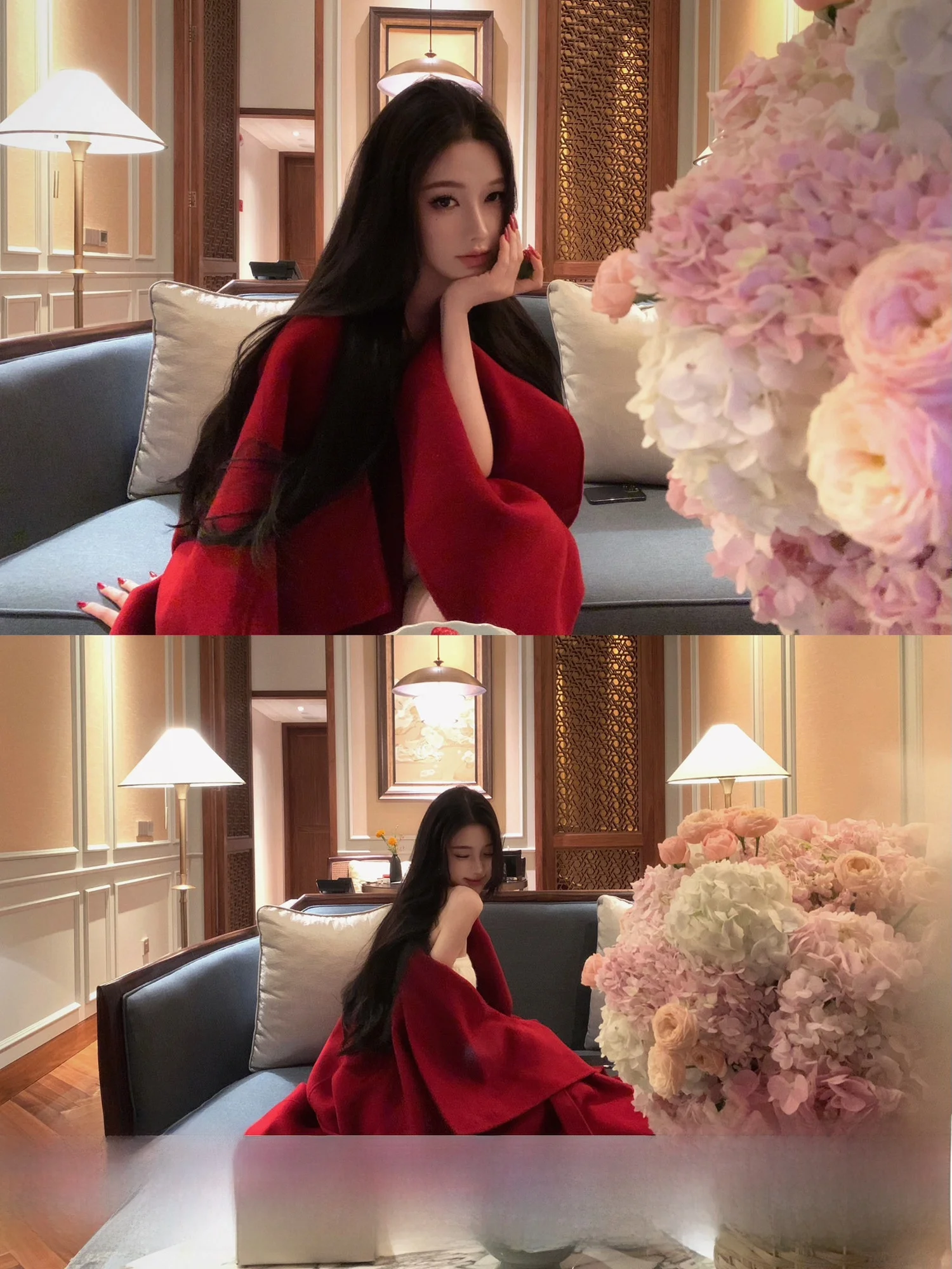 

Ele Pure Wool Thi Coat JAYKY YANG Miss aeko Loose Fit Large Collar Double Face Woolen Outerwear for Young Women