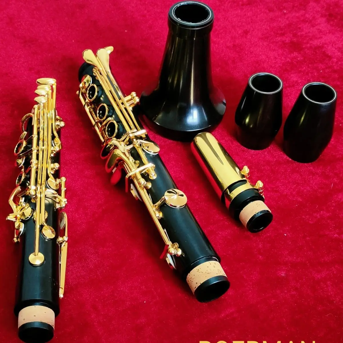 Wooden French Bb Clarinet with Box, 17 Keys, Professional Woodwind Instrument, Tenor with Reed, Musical Instrument Parts