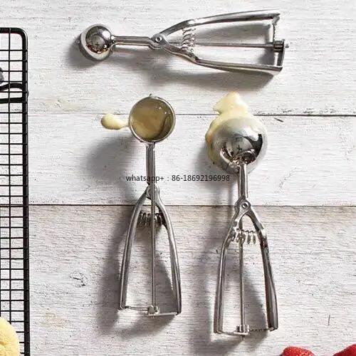 18/10 Stainless Steel Ice Cream Ball Digger Cookie Spoon Fruit Ball Digger Spoon