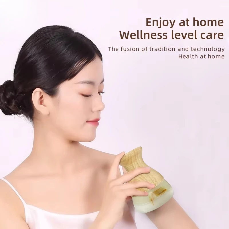 Hot stone electric scraping massager, stone needle scraping, neck facial massage to relax muscles