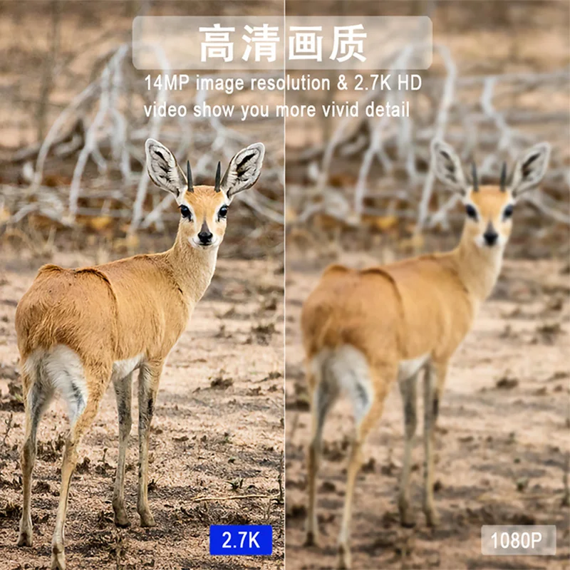4G LTE APP Wireless Wildlife Hunting Camera 15M Infrared Night Vision Hunting Trail Camera 2.7K HD 14MP Motion Activated Camera