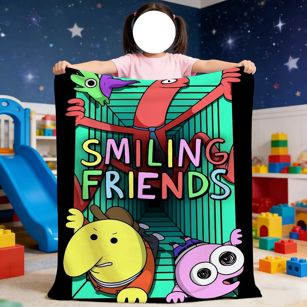 

Blanket For Soft Throw Blanket F-Friends for Picnic Cartoon Bed Sofa Home Bedroom Cozy S-Smiling Warm Comfortable