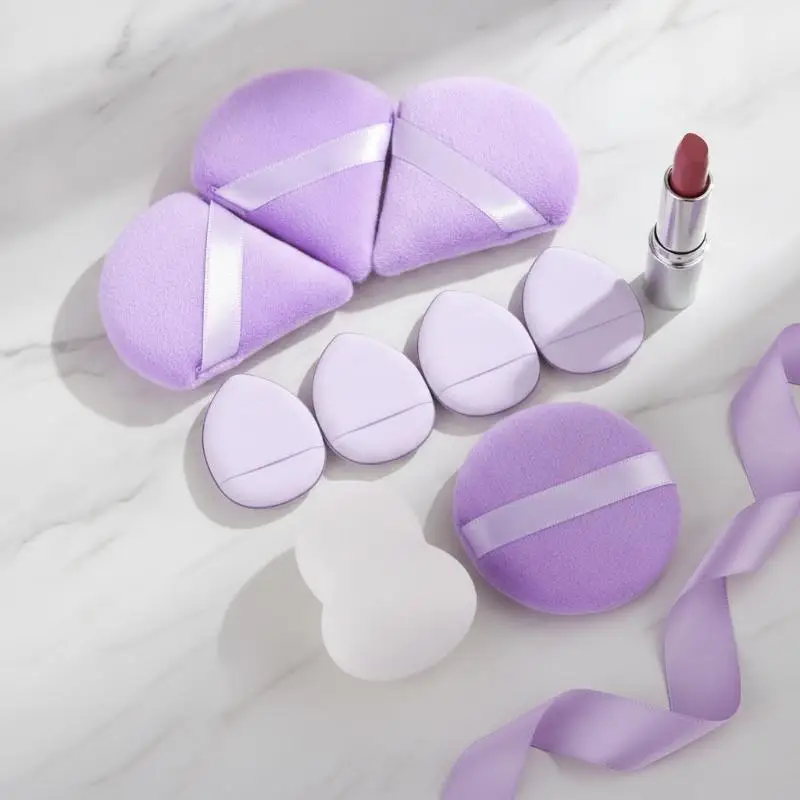 9Pcs Professional Makeup Sponge Set Soft Gentle Multi Purpose Tools For Perfect Foundation Powder And Blush Application