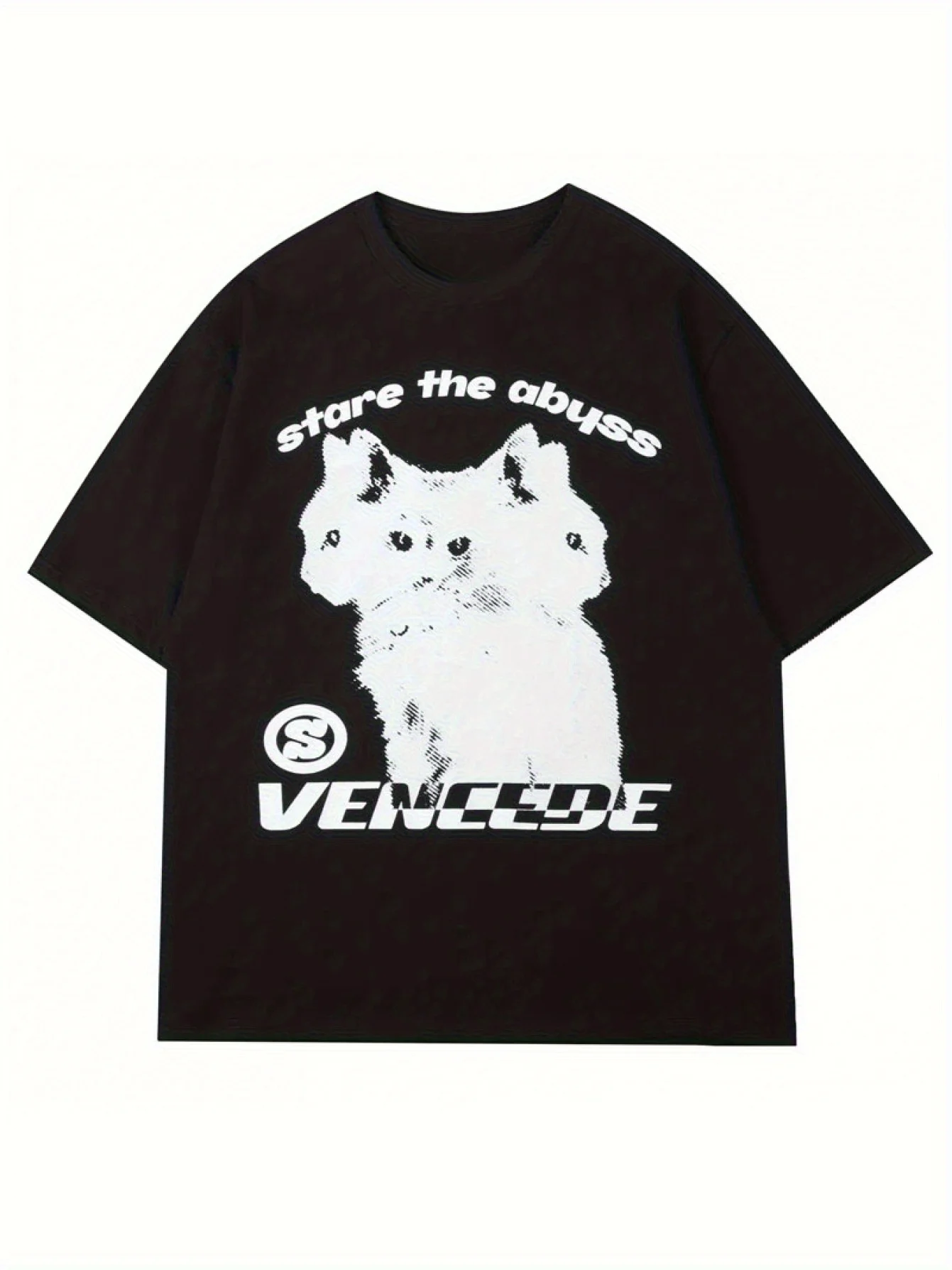 

Oversized Shirt Men Hop-Shirt Vintage 90s Streetwear Anime Harajuku Fashion Short Sleeve Top Gothic Clothes Casual tees- - Crew