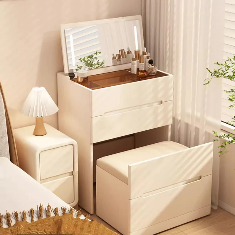 Storage Stool Vanity Table Luxury Nordic Bedroom Luxury Vanity Table Living Room Meuble De Chambre Interior Decoration