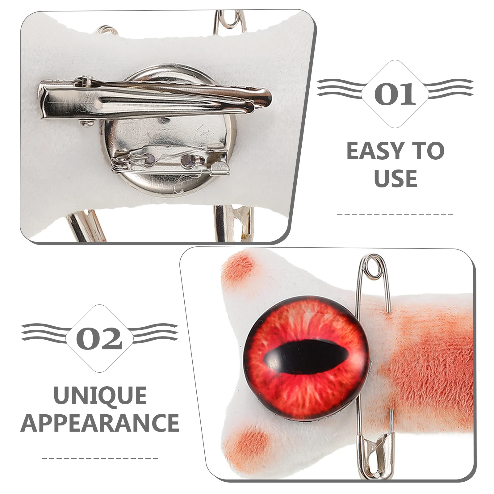 

Bone Hair Clip For Women Aesthetic Pin Gothic Hairpins Small Clips Brooch Dual Use Hair Accessories Decorative Fashion