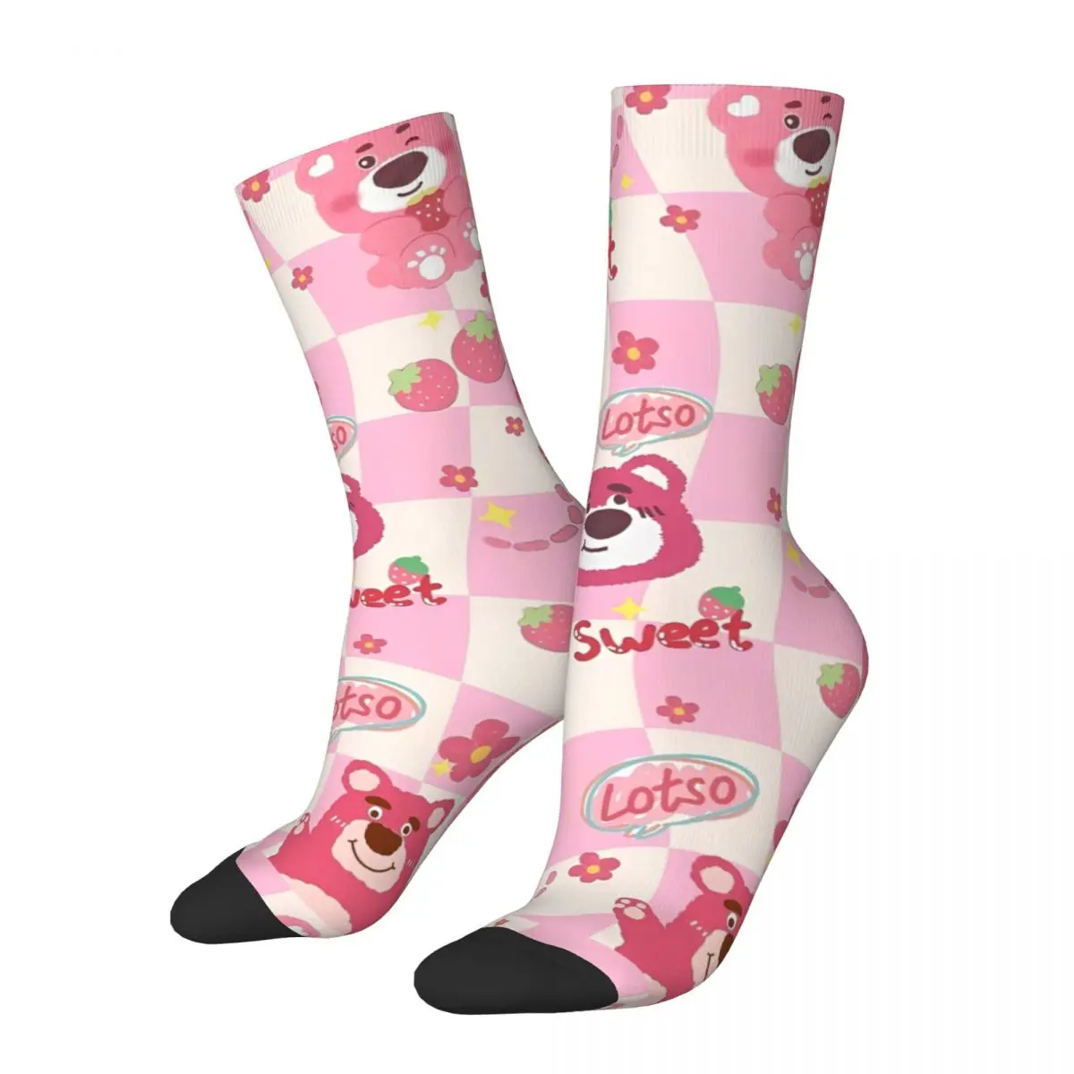 Sweet Lotso Socks Harajuku Stockings Spring Anti Slip Men's Socks Soft Printed Outdoor Socks