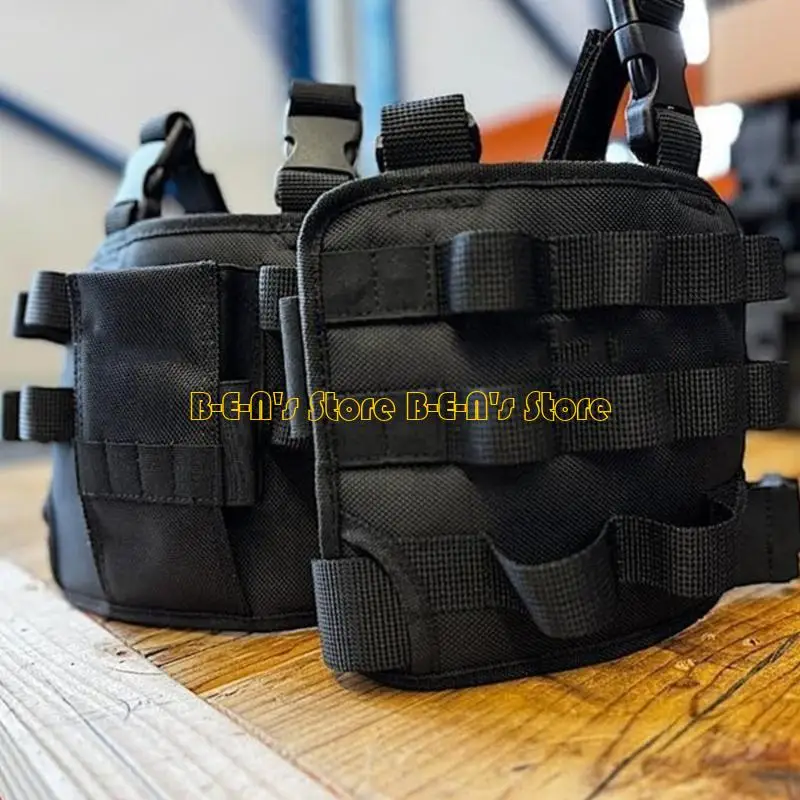 Y1AD Borsa portautensili con borsa portautensili con clip da cintura per portautensili con tasca sulla gamba per portacellulari