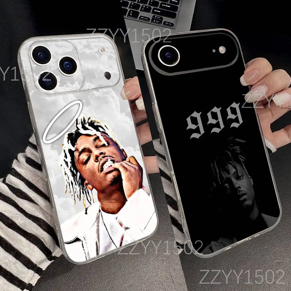 

J-Juice Wrld 999 Rapper For iPhone 7,8,17,16,15,14,13,12,11 Pro,Max,Plus,X,XS,XR,SE4,E Mini Transparent Soft Phone Case