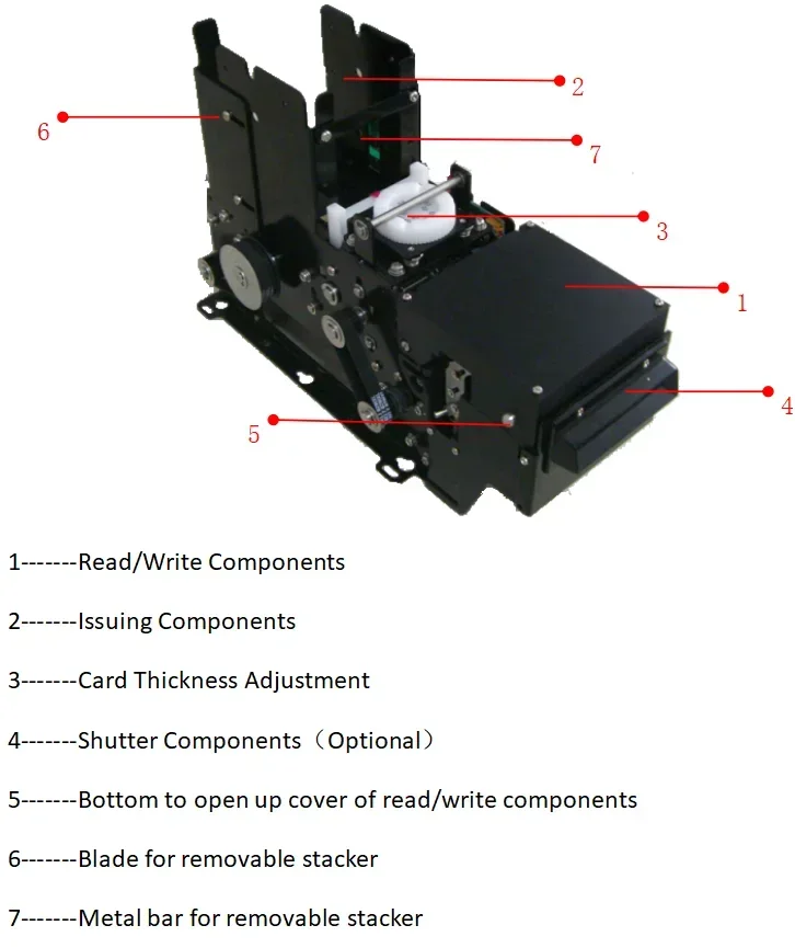 CRT-571 Automatic Vending Machine Dispenser for Parking Access Control System Intelligent Issuer