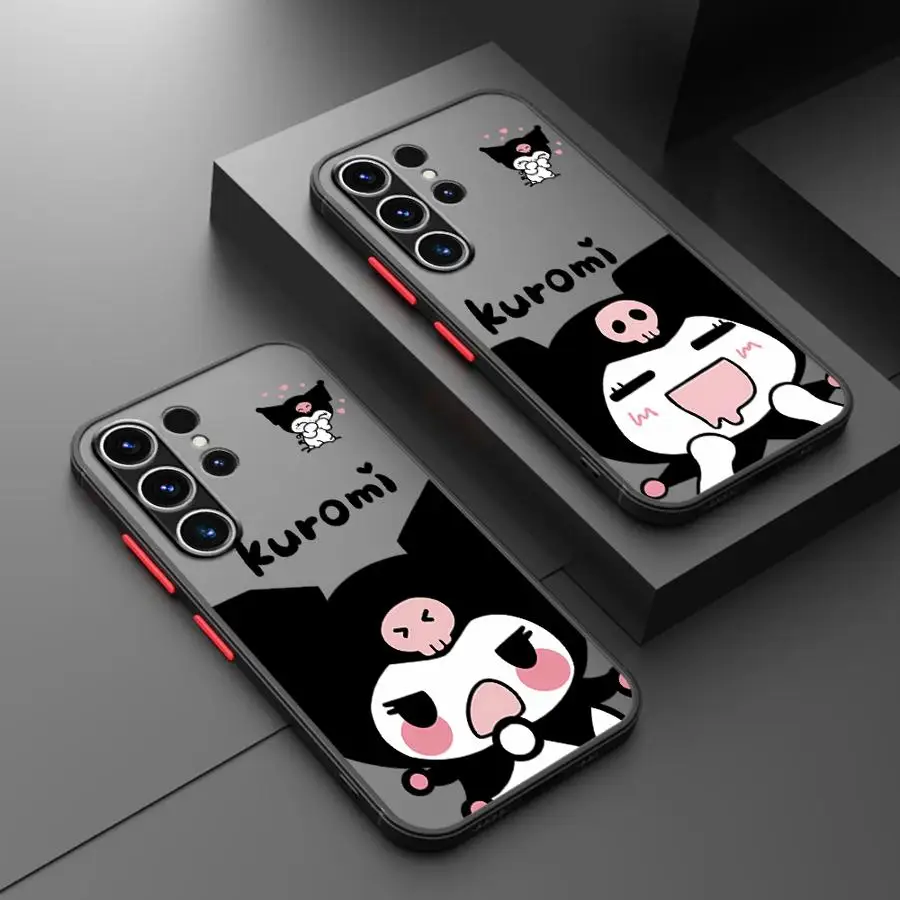 Case for Samsung Galaxy A54 A52 A14 A53 A34 A13 A12 A15 A16 A32 A21s A23 A51 A33 A71 Matte Funda Phone Cover Cute Kuromi Shell