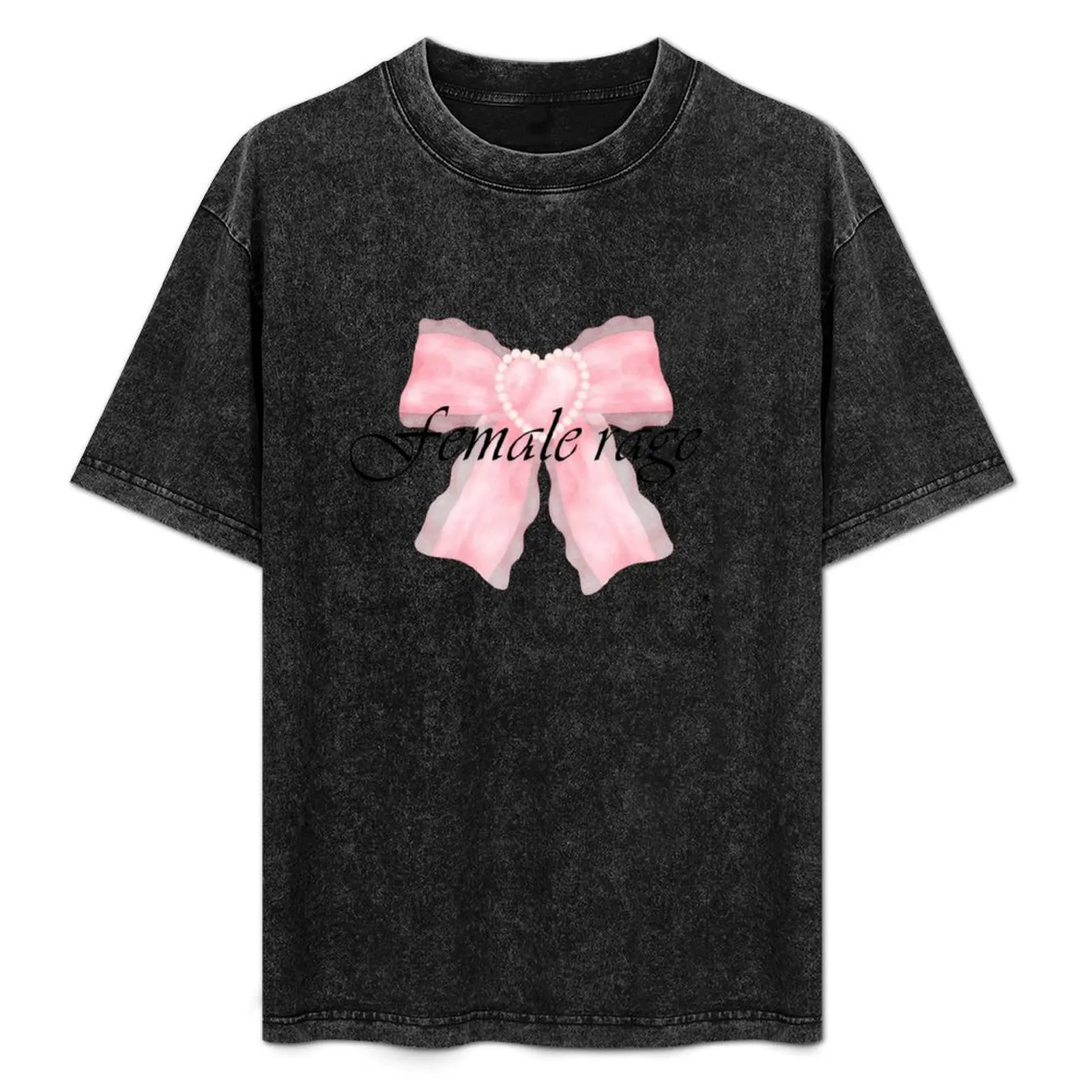 Female Rage Coquette Aesthetic Pink Bow T-Shirt animal prinfor boys quick-drying Short sleeve tee men