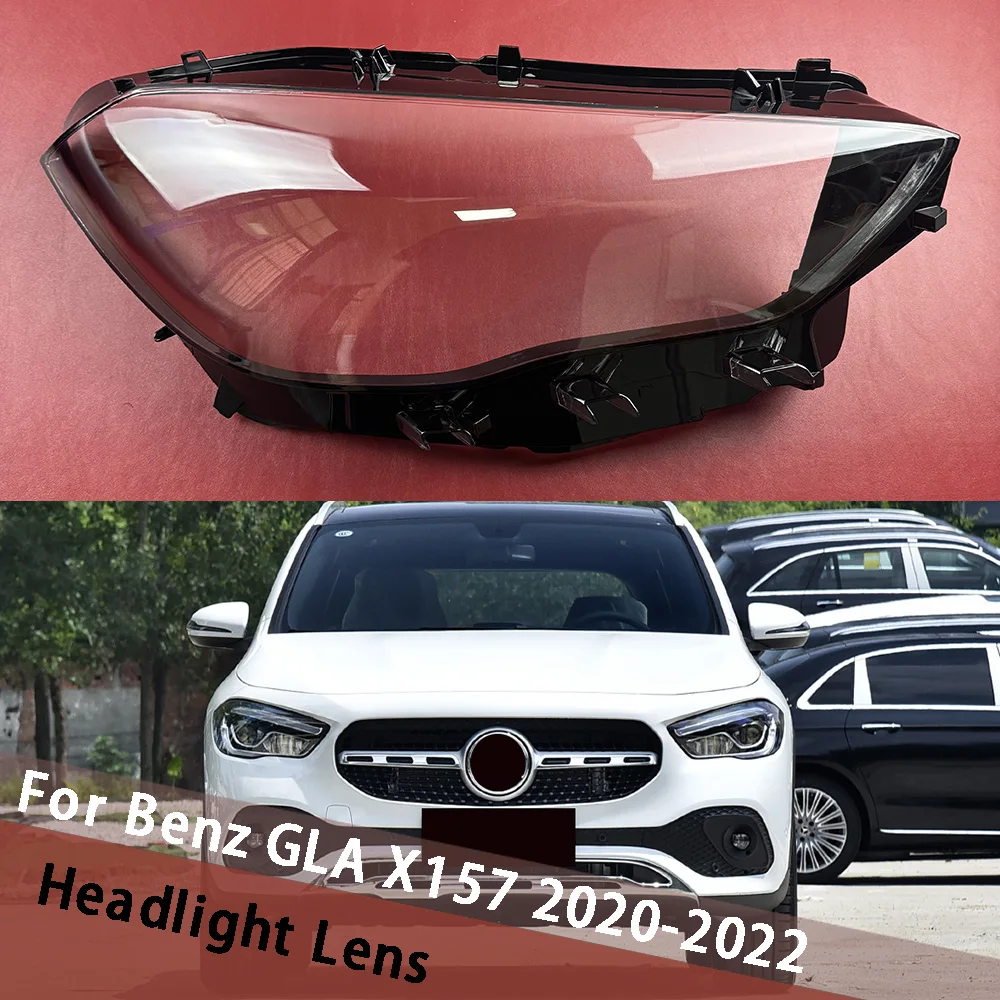 

For Mercedes-Benz GLA X157 GLA180 GLA200 2020 2021 2022 Headlamp Cover Headlight Shell Lens Plexiglass Shade Replace Lampshade