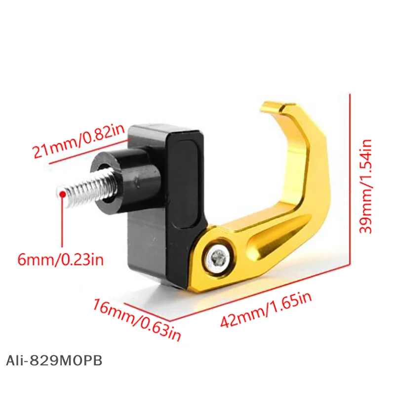 

【S】Aluminum Alloy Foldable Hook For Handlebar Hook Helmet Holder Luggage Storage Motorcycle Modified Accessories