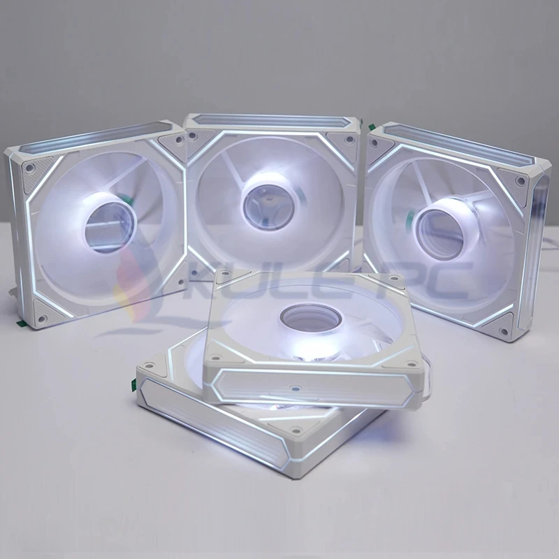 Jungle Leopard Prism 6Pro ARGB PC Case Fan 120mm 3-sided Infinite Mirror 5V 3PIN Oświetlenie płyty głównej Synchronizacja 4PIN PWM